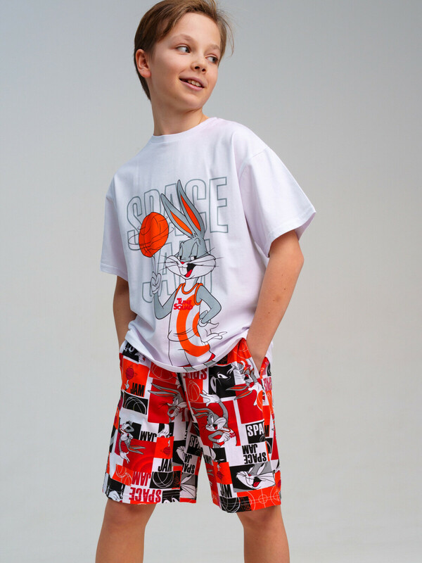 Комплект трикотажный для мальчиков: фуфайка (футболка), шорты