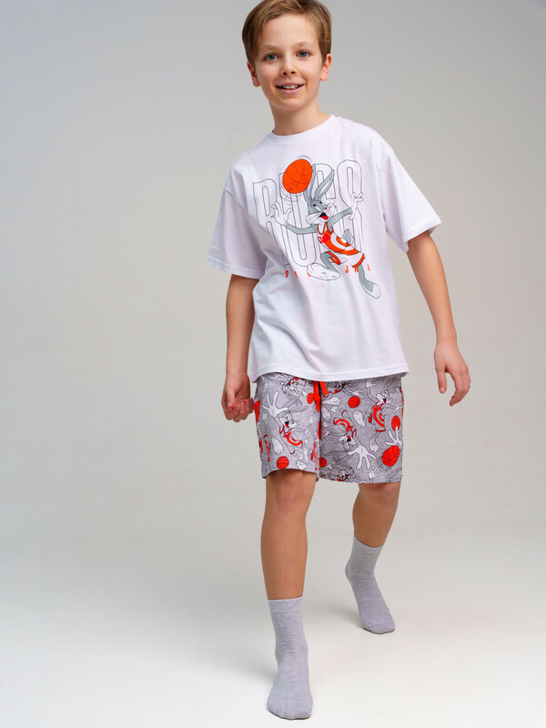 Комплект трикотажный для мальчиков: фуфайка (футболка), шорты