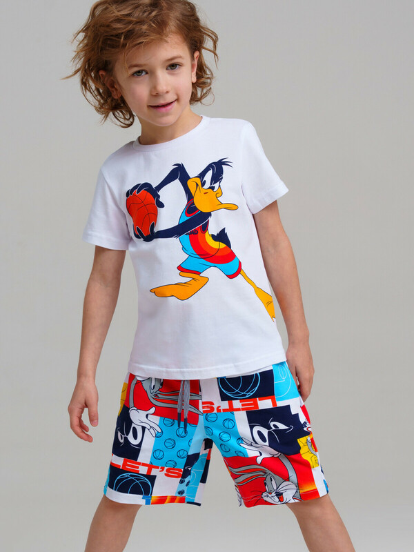 Комплект трикотажный для мальчиков: фуфайка (футболка), шорты