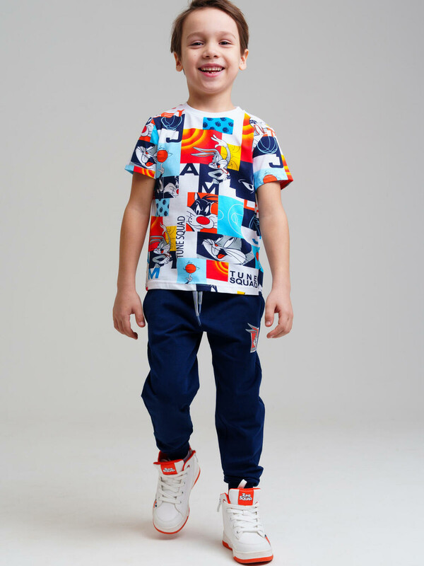 Комплект трикотажный для мальчиков: фуфайка (футболка), брюки