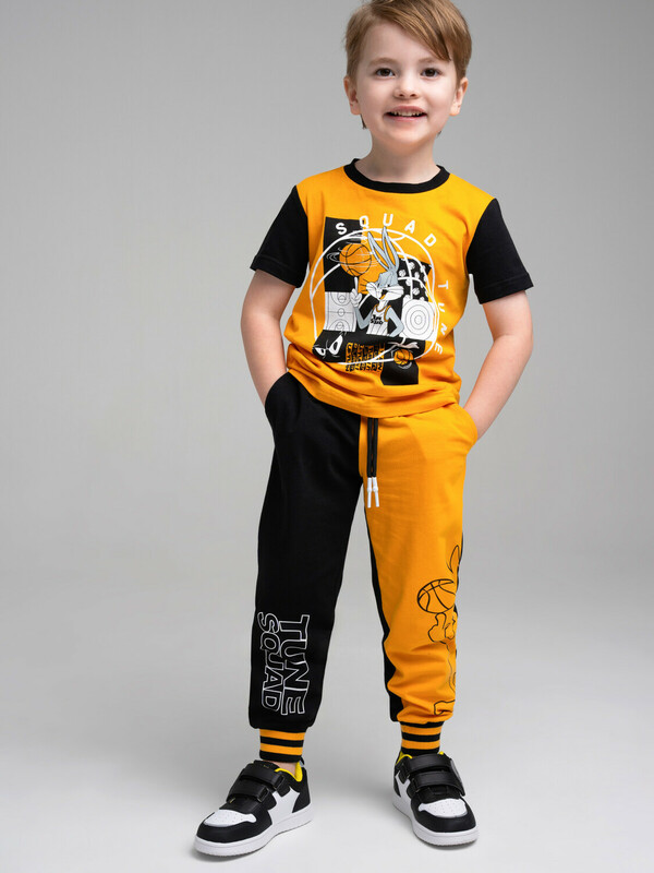 Комплект трикотажный для мальчиков: фуфайка (футболка), брюки