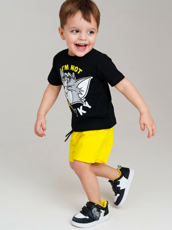 Комплект детский трикотажный для мальчиков: фуфайка (футболка), шорты