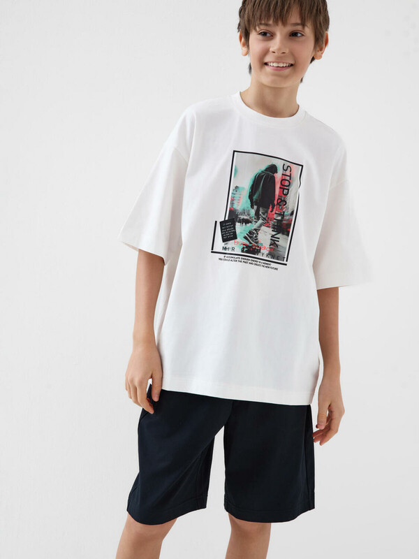 Комплект трикотажный для мальчиков: фуфайка (футболка), шорты