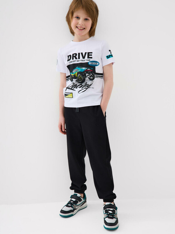 Комплект трикотажный для мальчиков: фуфайка (футболка), брюки