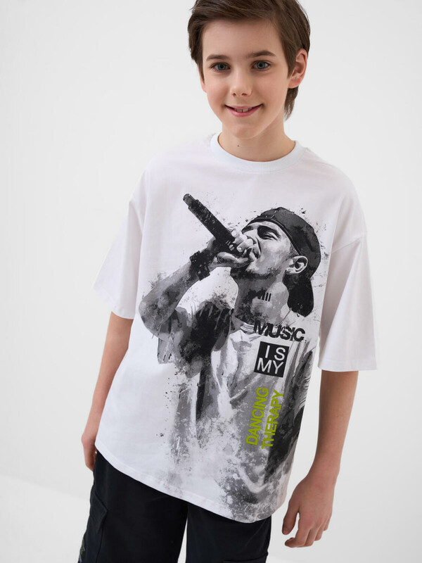 Комплект трикотажный для мальчиков: фуфайка (футболка), шорты