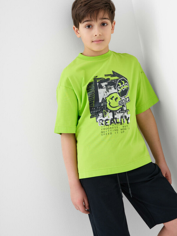 Комплект трикотажный для мальчиков: фуфайка (футболка), шорты