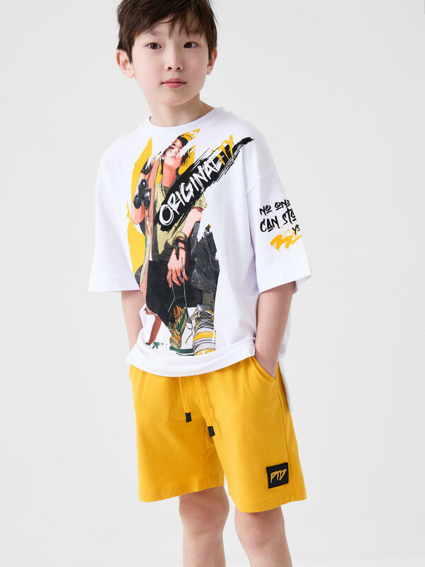 Комплект трикотажный для мальчиков: фуфайка (футболка), шорты