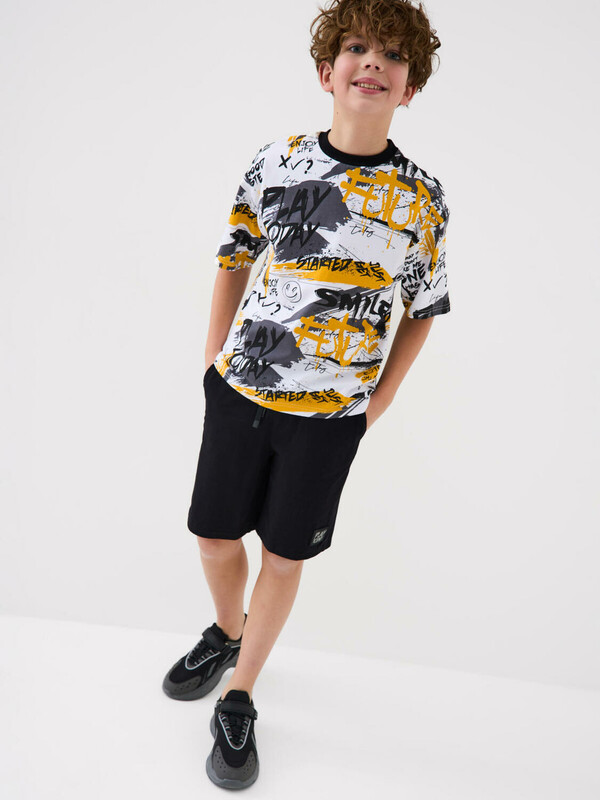 Комплект трикотажный для мальчиков: фуфайка (футболка), шорты