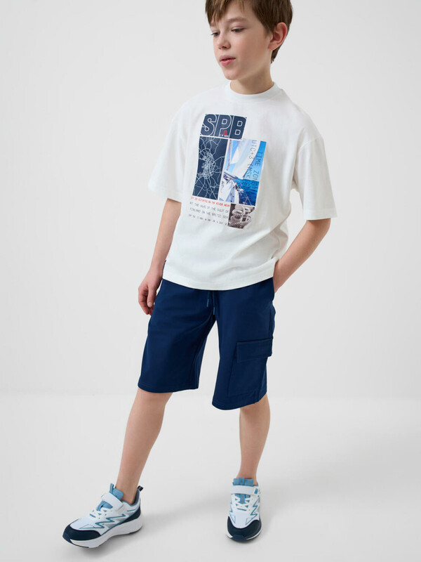 Комплект трикотажный для мальчиков: фуфайка (футболка), шорты