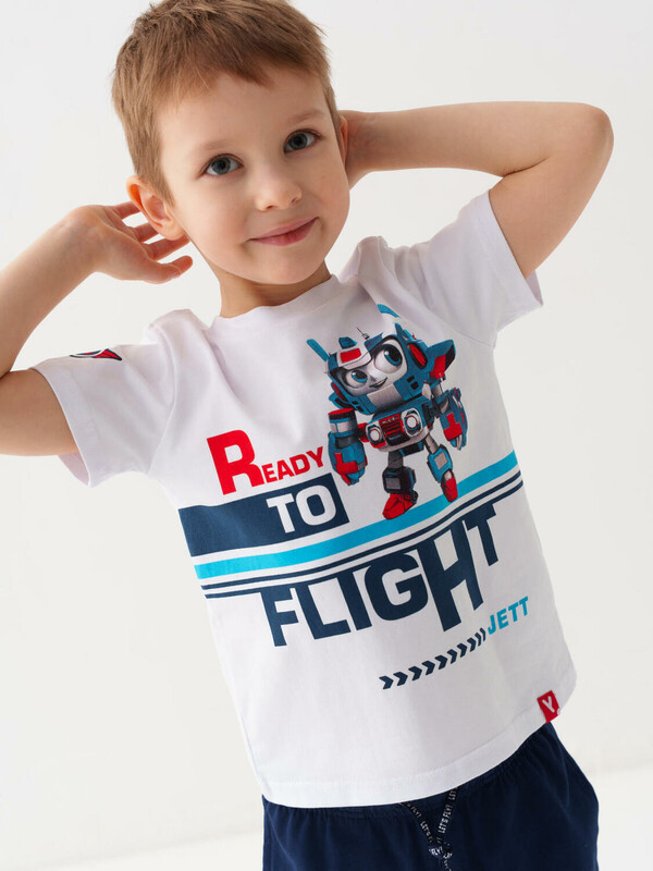 Комплект трикотажный для мальчиков: фуфайка (футболка), брюки