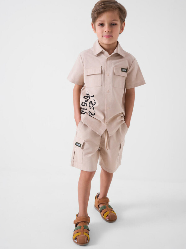 Комплект текстильный для мальчиков: рубашка, шорты
