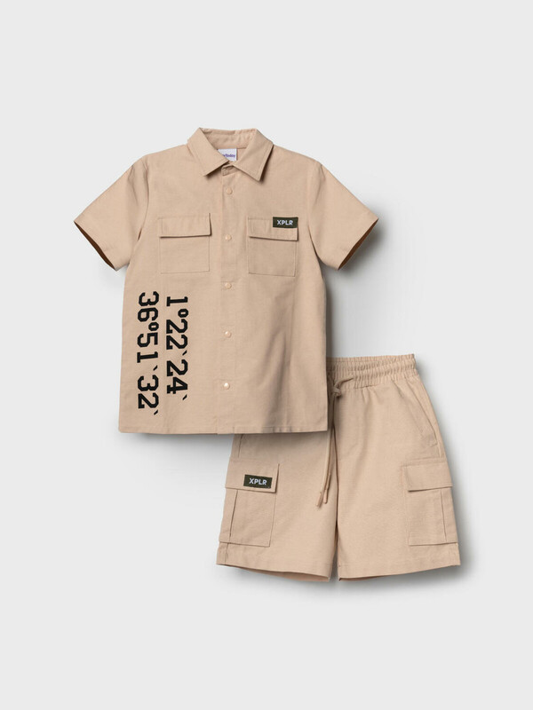 Комплект текстильный для мальчиков: рубашка, шорты