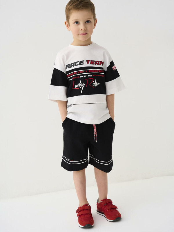 Комплект трикотажный для мальчиков: фуфайка (футболка), шорты