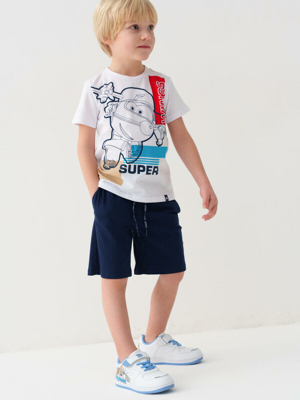 Комплект трикотажный для мальчиков: фуфайка (футболка), шорты