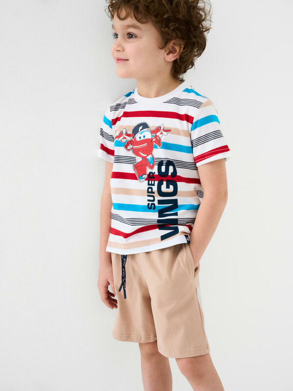 Комплект трикотажный для мальчиков: фуфайка (футболка), шорты