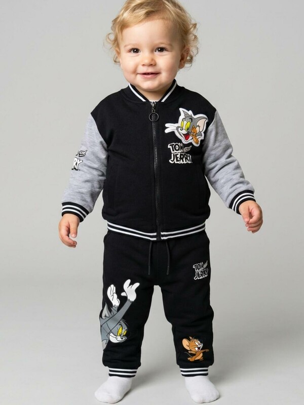 Комплект детский трикотажный для мальчиков: толстовка, брюки