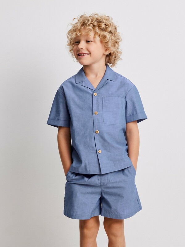 Комплект для мальчиков ((1)сорочка верхняя и (2)шорты Rokko