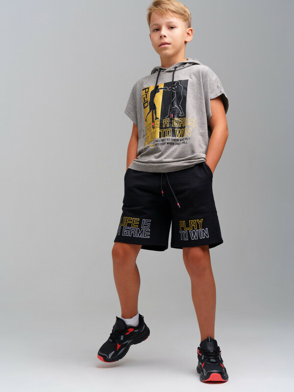 Комплект трикотажный для мальчиков: фуфайка (футболка), шорты