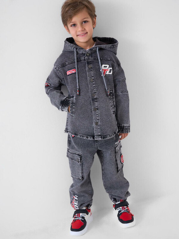 Куртка текстильная джинсовая для мальчиков