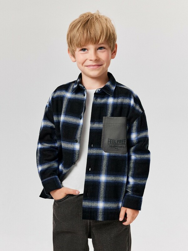 Сорочка верхняя детская для мальчиков Lateki