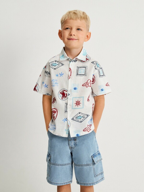 Сорочка верхняя детская для мальчиков Delio