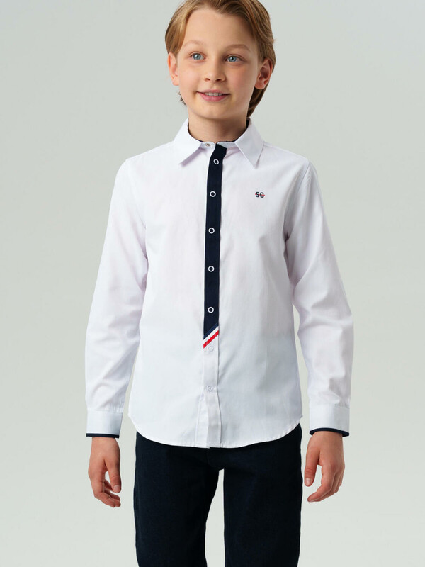 Рубашка на кнопках для мальчика