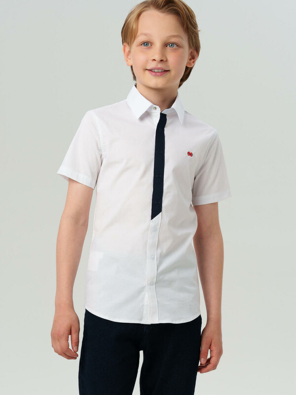 Сорочка текстильная для мальчиков (slim fit)