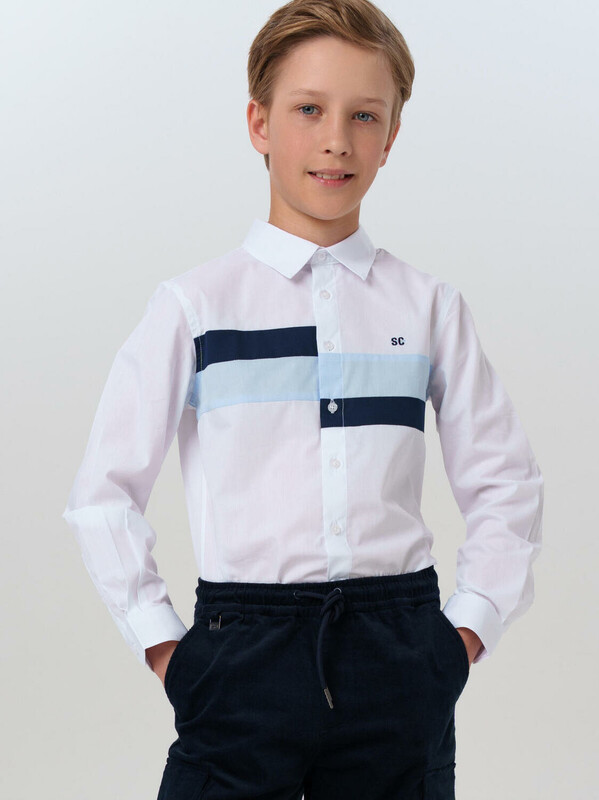 Рубашка текстильная для мальчиков (comfort fit)