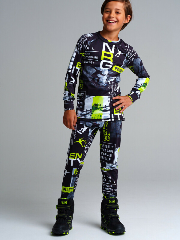 Термокомплект трикотажный для мальчиков: брюки, толстовка для эпизодического использования