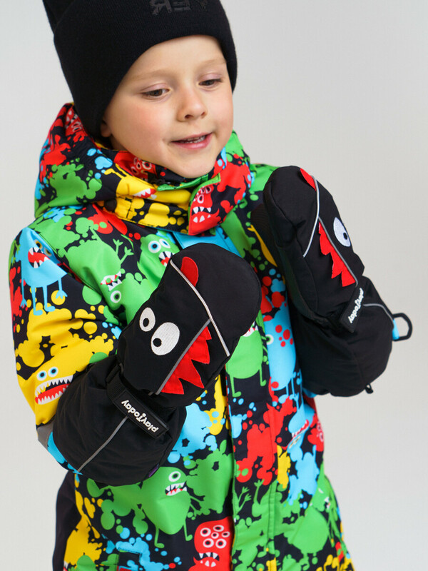 Варежки текстильные для мальчиков