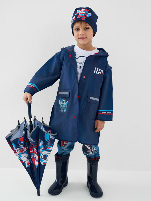 Плащ из полимерного материала для мальчиков (дождевик)