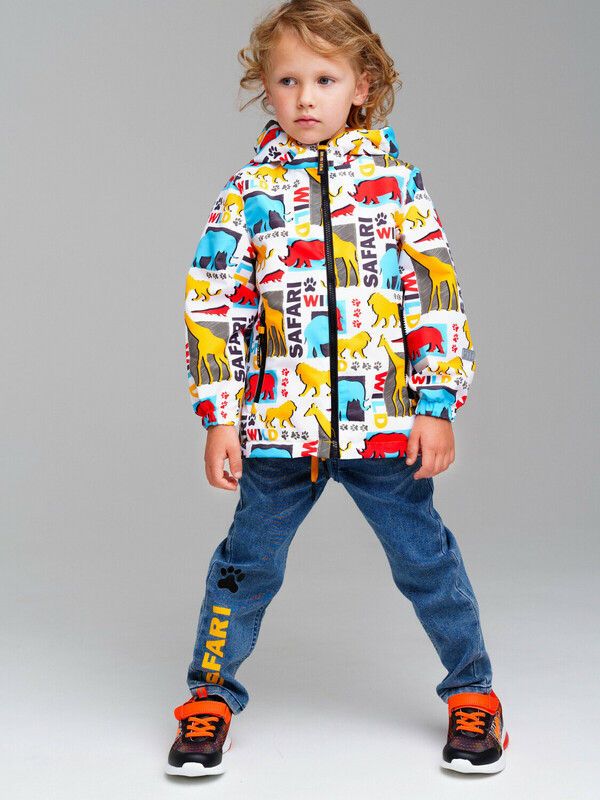 Куртка текстильная с полиуретановым покрытием для мальчиков (ветровка)