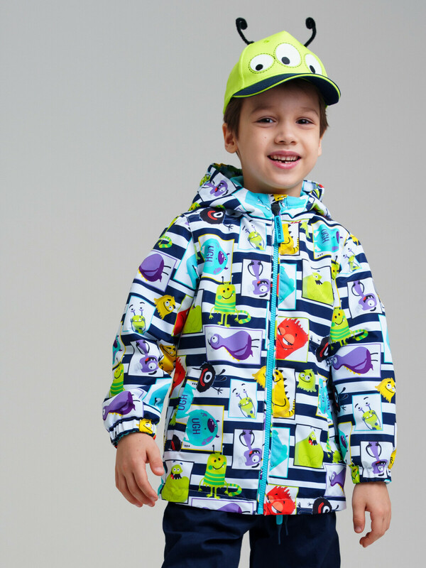 Куртка текстильная с полиуретановым покрытием для мальчиков (ветровка)