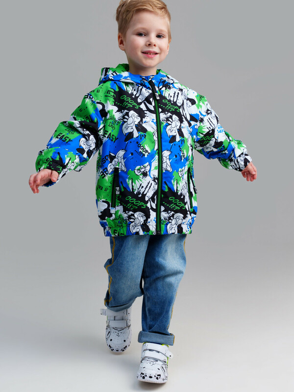 Куртка текстильная с полиуретановым покрытием для мальчиков (ветровка)