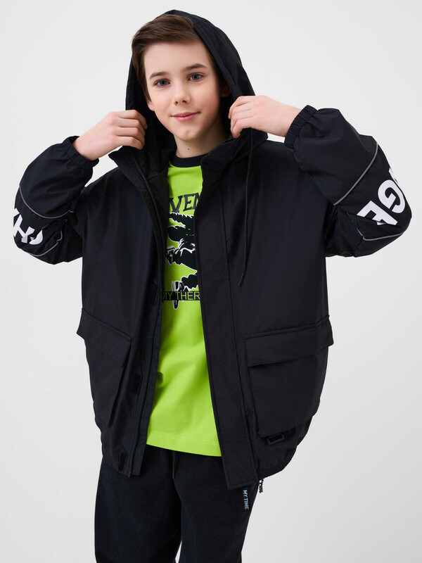 Куртка текстильная с полиуретановым покрытием для мальчиков (ветровка)