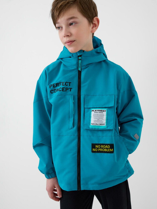 Куртка текстильная с полиуретановым покрытием для мальчиков (ветровка)