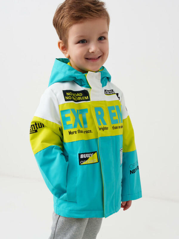 Куртка текстильная с полиуретановым покрытием для мальчиков (ветровка)