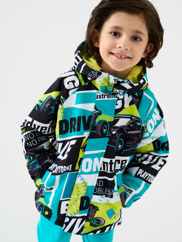 Куртка текстильная с полиуретановым покрытием для мальчиков (ветровка)