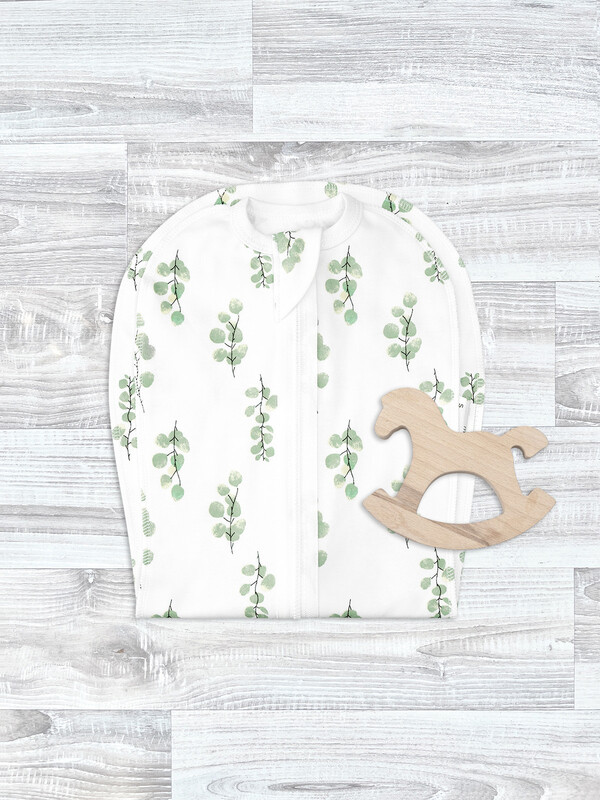 Пелёнка-кокон Mjolk Эвкалипт 9-12кг (L)
