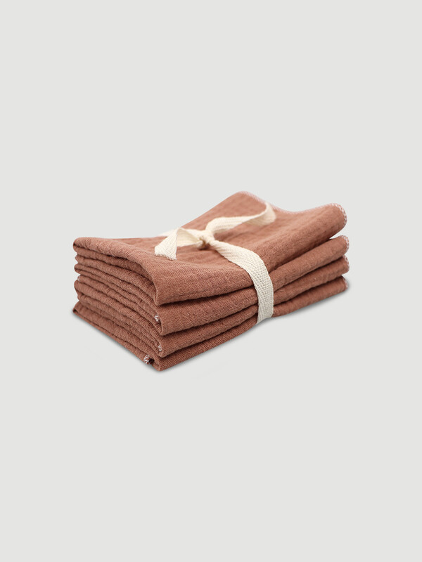 Сет из 4х муслиновых салфеток Mjolk Ириска (25*25см)
