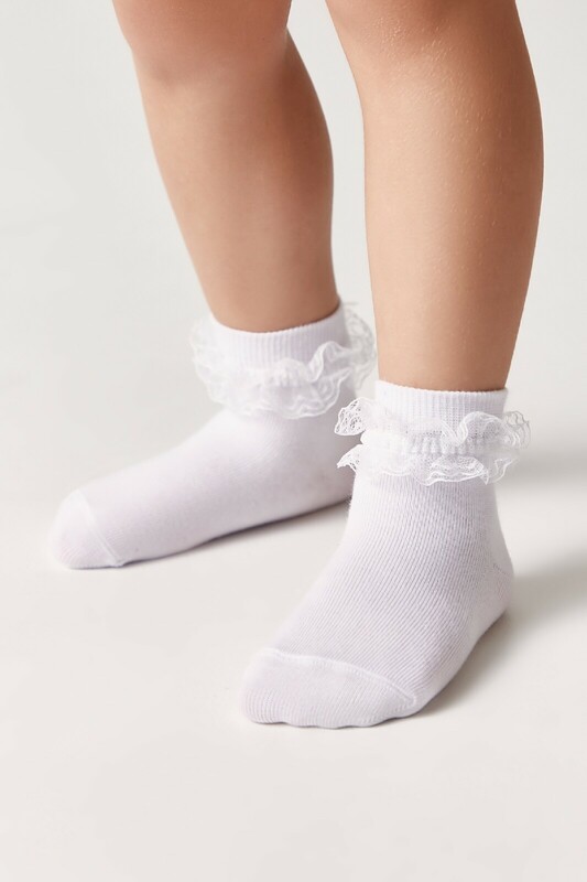 Носки детские Conte-Kids Хлопковые носки TIP-TOP с кружевной лентой