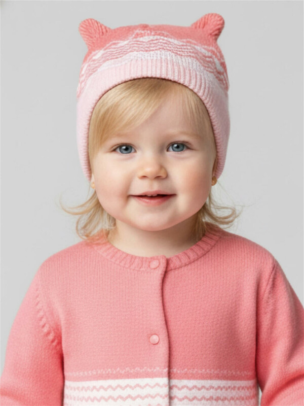 Шапка детская трикотажная для девочек