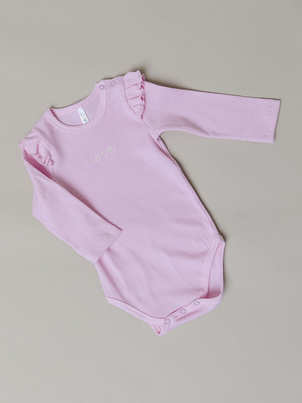 Боди длинный рукав для девочки (004_ОН24)