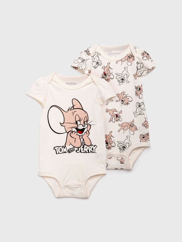 Боди детское трикотажное для девочек, 2 шт в комплекте