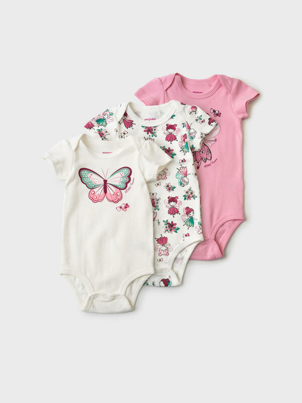 Боди детское трикотажное для девочек, 3 шт в комплекте