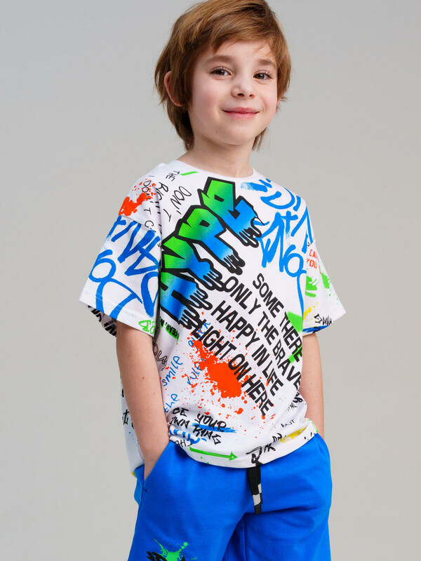 Фуфайка трикотажная для мальчиков (футболка)