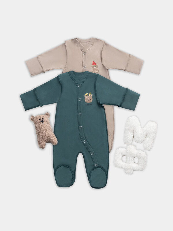 КОМБИНЕЗОН НАТЕЛЬНЫЙ ДЕТСКИЙ (2ШТ.) 14005-1-2