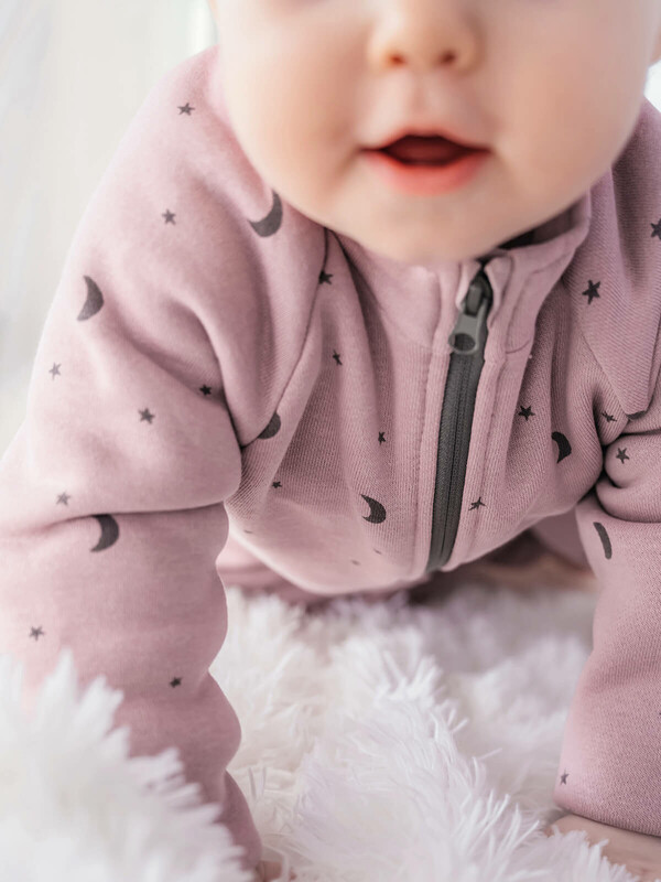 Утеплённый комбинезон Mjolk Луны на пыльном розовом