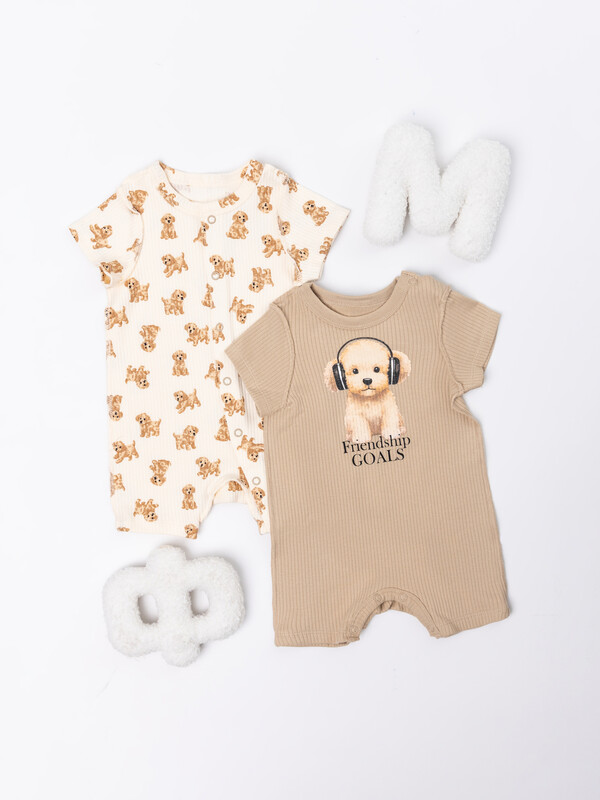 ПОЛУКОМБИНЕЗОН НАТЕЛЬНЫЙ ДЕТСКИЙ (2ШТ.) 13024-1-2