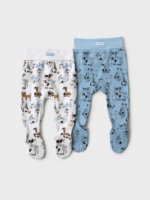 Ползунки детские трикотажные для мальчиков, 2 шт в комплекте